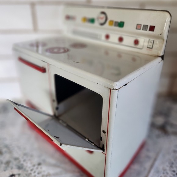 Vintage 1950s Wolverine Tin Litho Play Toy Stove/Oven - Picture 8 of 11